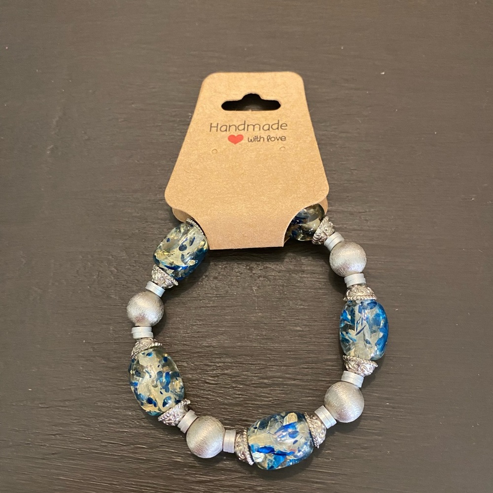 Handmade stretch bracelet 7 inch